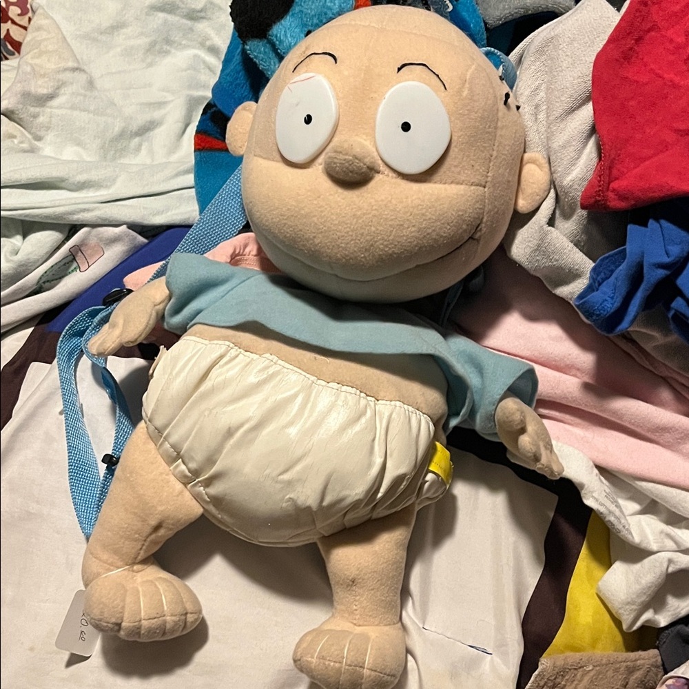 Tommy pickles 🥒 Plush Doll with Blue Shirt and White Diaper